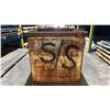 Image 2 : LARGE METAL SCRAP BIN APPROX 52" X 52" X 54"H