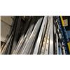 Image 2 : LARGE GROUP OF ASSORTED ALUMINUM STOCK FABRICATING MATERIAL- ANGLE, TUBE, ROUND TUBE, SQUARE TUBE
