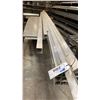 Image 1 : METAL MOBILE CART WITH ASSORTED ALUMINUM STOCK- SQUARE TUBE, ANGLE & FLAT BAR
