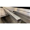 Image 3 : METAL MOBILE CART WITH ASSORTED ALUMINUM STOCK- SQUARE TUBE, ANGLE & FLAT BAR