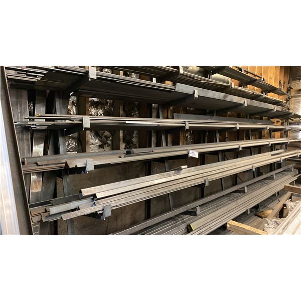 STEEL STOCK FABRICATING MATERIAL- ASSORTED SIZE & LENGTH SQUARE TUBE, ANGLE, ROUND SOLID