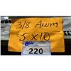 Image 3 : ONE SKID OF FABRICATING ALUMINUM SHEET METAL- 3/8" 5X10 3PCS TOTAL