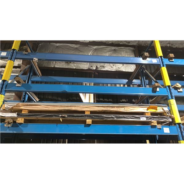 TWO SKIDS OF ALUMINUM FABRICATING SHEET METAL- 18 GAUGE CLEAR ANODIZED - ASSORTED SIZES