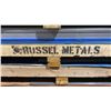Image 2 : 3 SKIDS OF ALUMINUM FABRICATING SHEET METAL- 12 GAUGE PVC 4X10 & OFF CUTS APPROX 35+ SHEETS