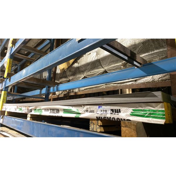 ONE SKID OF FABRICATING SHEET METAL- APPROX 38 SHEETS
