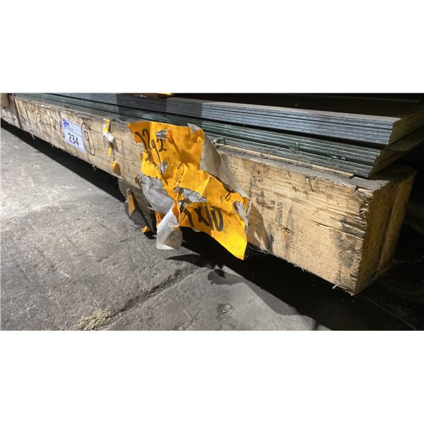 ONE SKID OF FABRICATING SHEET METAL- 12 GAUGE S/C 4X10 APPROX 13 SHEETS
