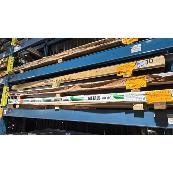 THREE SKIDS OF FABRICATING 4X10 SHEET METAL- 18 GAUGE S/S, 20 GAUGE C/R & 18 GAUGE ALUMINUM PVC