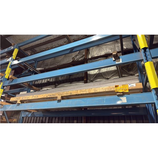 ONE SKID OF ALUMINUM FABRICATING SHEET METAL- 18 GAUGE 4X10 APPROX 144 SHEETS