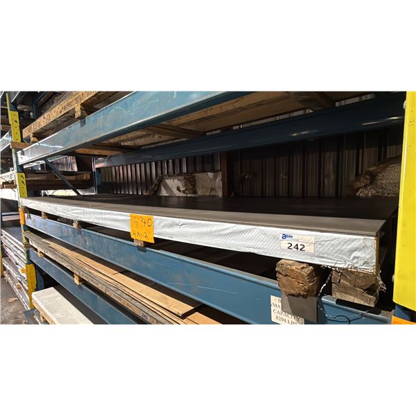 ONE SKID OF FABRICATING SHEET METAL- 14 GAUGE P+O 4X12 APPROX 5 SHEETS