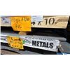 Image 4 : TWO SKIDS OF ALUMINUM FABRICATING SHEET METAL- 10 GAUGE PVC 4X10, 11 GAUGE PVC 1-SIDE 5X10