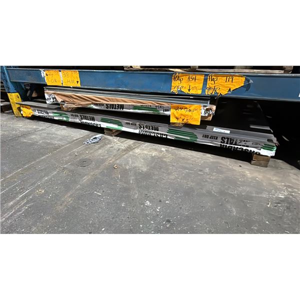 TWO SKIDS OF FABRICATING SHEET METAL- 20 GAUGE C/R 4X8, 24 GAUGE GALVANIZED 4X5
