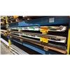 Image 1 : THREE SKIDS OF FABRICATING SHEET METAL- 20 GAUGE ALUMINUM 4X10 , 14 GAUGE ALUMINUM LARGE OFF CUTS,