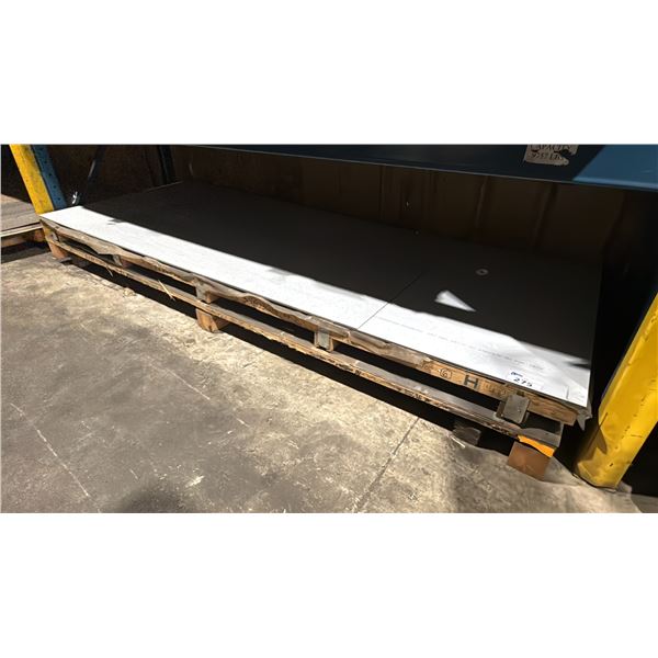TWO SKIDS OF FABRICATING SHEET METAL- 10X4 & ASSORTED SIZE CUTS APPROX 4 SHEETS