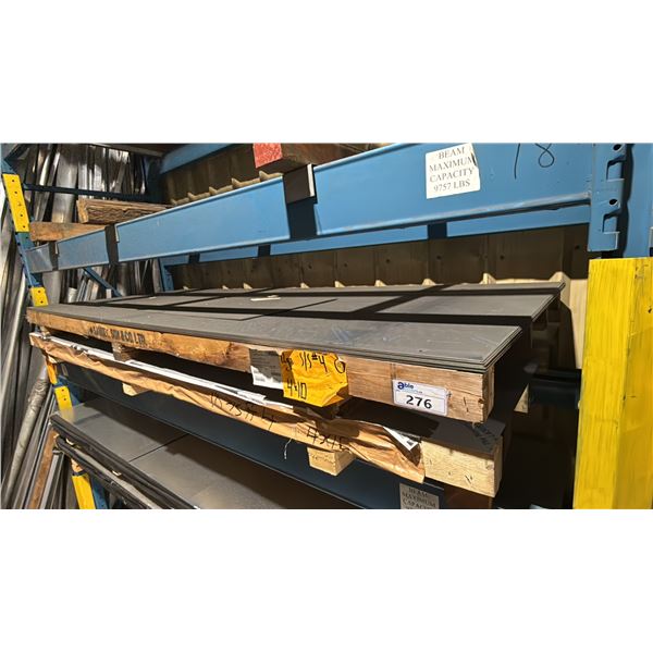 TWO SKIDS OF FABRICATING SHEET METAL- 12 GAUGE S/S 4X10, 18 GAUGE S/S 4X10 APPROX 8 SHEETS