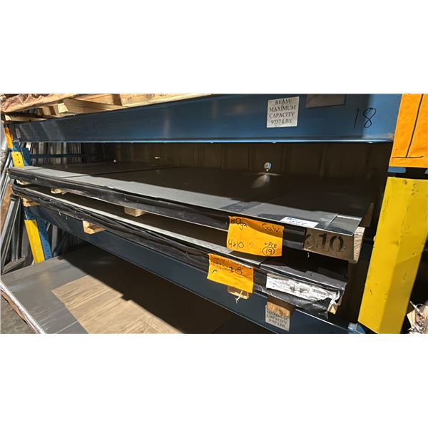 TWO SKIDS OF FABRICATING SHEET METAL- 20 GAUGE GALVANIZED 4X10, 10 GAUGE GALVANIZED 4X8 APPROX 6