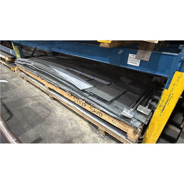 2 SKIDS OF ASSORTED CUTS OF SHEET METAL, MOSTLY GALVANIZED