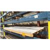Image 1 : ONE SKID OF FABRICATING SHEET METAL- 16 GAUGE ALUMINUM 4X10 APPROX 25 SHEETS
