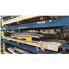 Image 1 : TWO SKIDS OF FABRICATING SHEET METAL- 22 GAUGE PERFORATED GALVANIZED ASSORTED SIZES & APPROX 30