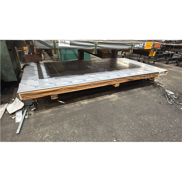 ONE SKID OF FABRICATING SHEET METAL- 16 GAUGE S/S 5X10 APPROX 8 SHEETS