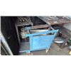 Image 4 : METAL SHOP TABLE, SMALL METAL TABLE, CART, SMALL WORK STATION WITH ASSORTED SHOP ITEMS