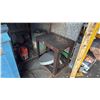 Image 6 : METAL SHOP TABLE, SMALL METAL TABLE, CART, SMALL WORK STATION WITH ASSORTED SHOP ITEMS