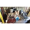 Image 10 : LARGE GROUP OF ASSORTED HARDWARE, TOOLS, 2 BANDING CARTS, FOLDING CHAIRS & MORE *PALLET RACKING NOT