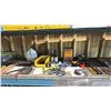 Image 5 : LARGE GROUP OF ASSORTED HARDWARE, TOOLS, 2 BANDING CARTS, FOLDING CHAIRS & MORE *PALLET RACKING NOT