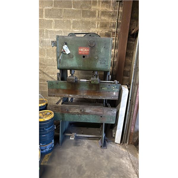 CHICAGO DREIS & KRUMP VINTAGE MECHANICAL PRESS BRAKE