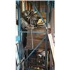 Image 1 : LARGE GROUP OF ASSORTED ITEMS- MILLER MIG WELDER, WELDING LINES, DUCT VENTING, TIRES, WOODEN CRATE,