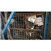 Image 2 : LARGE GROUP OF ASSORTED ITEMS- MILLER MIG WELDER, WELDING LINES, DUCT VENTING, TIRES, WOODEN CRATE,