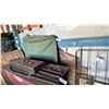 Image 1 : GROUP OF ALUMINUM FRAMED OLD WELDING CURTAINS