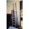 Image 1 : MATERIAL CONVEYOR TOP APPROX 8', 1/2 OF AN EXTENSION LADDER - 12'L & METAL MESH PIECE