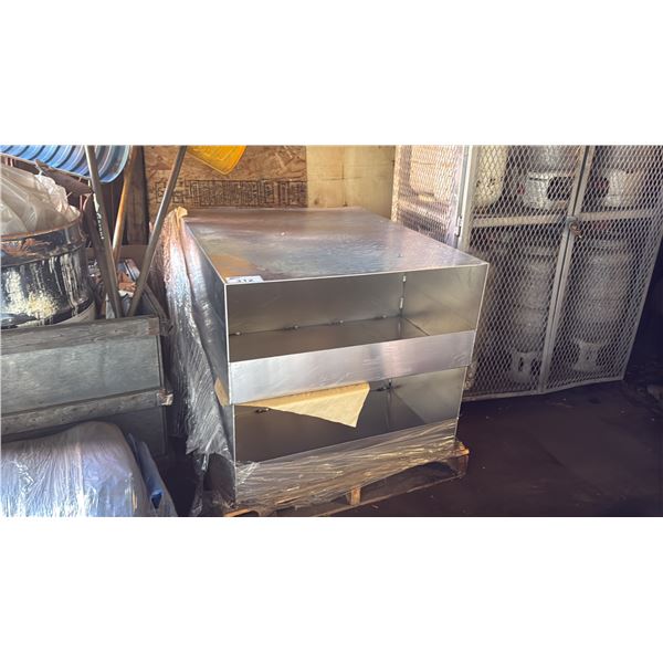 2 ALUMINUM METAL STORAGE BOXES