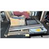 Image 1 : SKID OF FINE SCREEN MESH, FRONT BAR, HARDWARE & 4 WAY MULTI-V PRESS BRAKE BOTTOM DIE