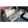 Image 2 : SKID OF FINE SCREEN MESH, FRONT BAR, HARDWARE & 4 WAY MULTI-V PRESS BRAKE BOTTOM DIE
