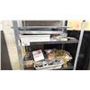 Image 6 : 5 FILING CABINETS, LARGE BOX OF SHOP RAGS, METAL SHELVING UNIT, SMALL 2 DRAWER CABINET, METAL FRAME