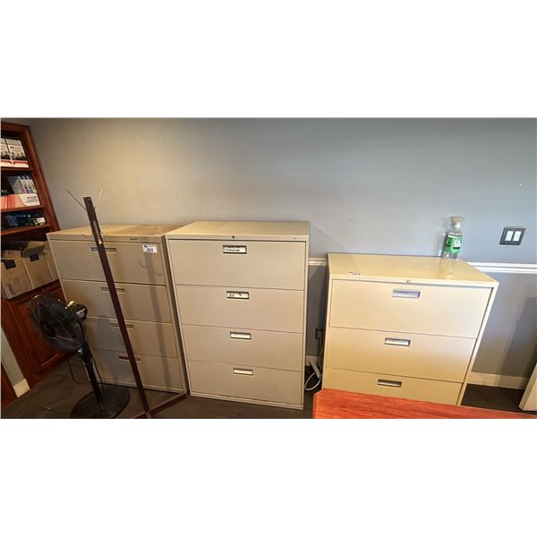 GROUP OF 4 ASSORTED FILING CABINETS