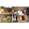 Image 2 : PALLET OF ASSORTED ITEMS- MOTOR OIL, AIR TOOL OIL, OFFICE PAPER, SPRAY ADHESIVES, CUTTER BLADES