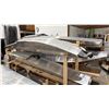Image 1 : 4 ALUMINUM AIRPLANE PONTOONS WITH ROLLING RACK