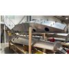 Image 3 : 4 ALUMINUM AIRPLANE PONTOONS WITH ROLLING RACK