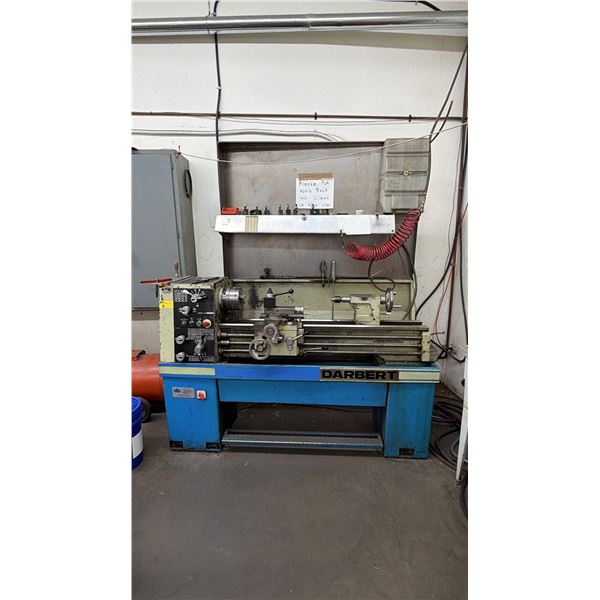DARBERT COMMERCIAL METAL LATHE APPROX 6FT X 2FT X 7FT