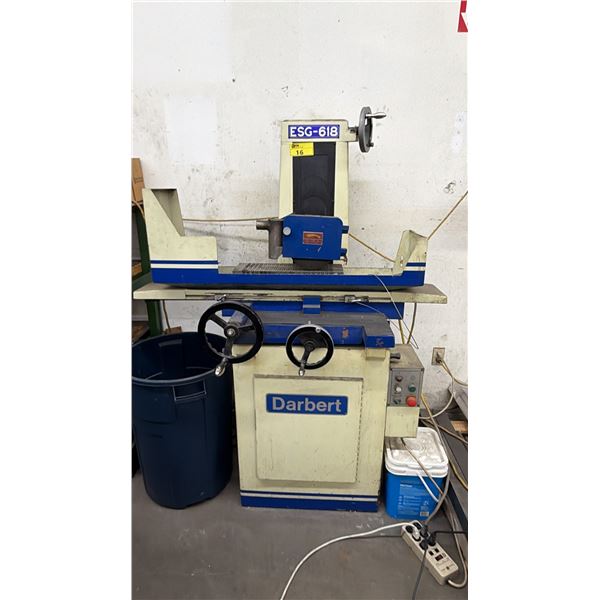 DARBERT ESG-618 HIGH PRECISION 6IN X 18IN SURFACE GRINDING MACHINE S/N: 10035