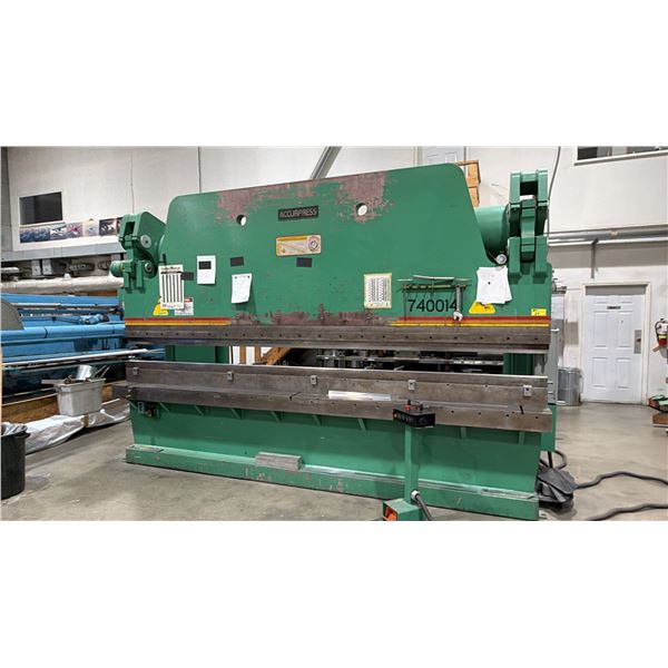 ACCURPRESS 740014 14FT 400 TON PRESS BRAKE MACHINE S/N: 1520