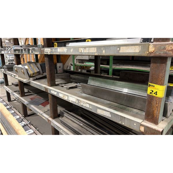 SHELF OF ASSORTED INDUSTRIAL PRESS BRAKE DIES & MORE