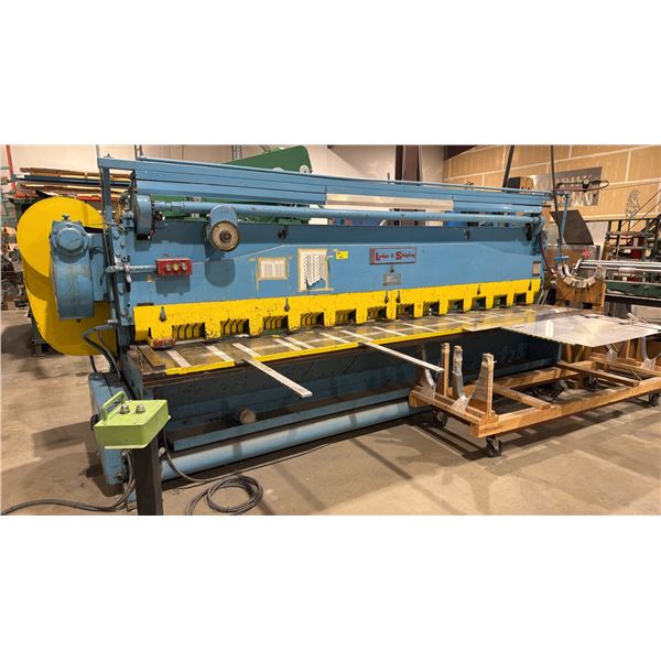 LODGE & SHIPLEY MECHANICAL SQUARING SHEAR APPROX 13FT X 8FT X 7FT
