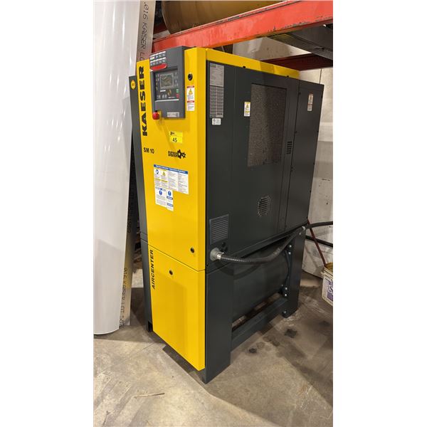KAESER SIGMA AIRCENTER SM10 COMMERCIAL ROTARY SCREW AIR COMPRESSOR S/N: 1199-10338519
