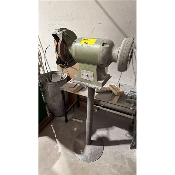 DUAL BENCH GRINDER ON 40IN STAND
