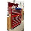 Image 1 : HUSKY 10 DRAWER PORTABLE TOOLBOX WITH ASSORTED CONTENTS INCLUDING; LEVELS, HUSKY 10-PC COMBINATION