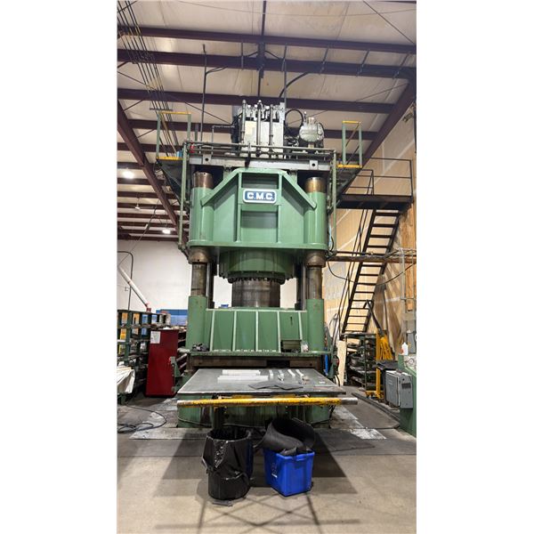 C.M.C INDUSTRIAL 3000 TON VULCANIZING HYDRAULIC RUBBER PRESS WITH 6FT X 6FT BED & WINDOW FOR