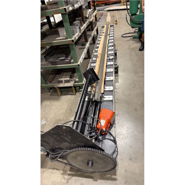 15FT MECHANICAL ROLLER UNIT WITH DC MOTOR CONTROL PANEL & HEAVY DUTY ROLLER